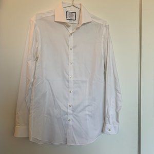 Charles Tyrwhitt Non-Iron Dress Shirt | Men's 15.5 x 34 Super Slim Fit | White